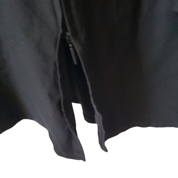 Eileen Fisher Black Full Zip Long Line Jacket Viscose Stretch Style J65 M Medium - Picture 10 of 12